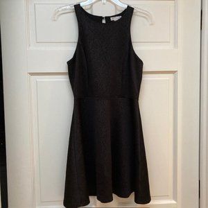 Socialite sleeveless black skater dress size M